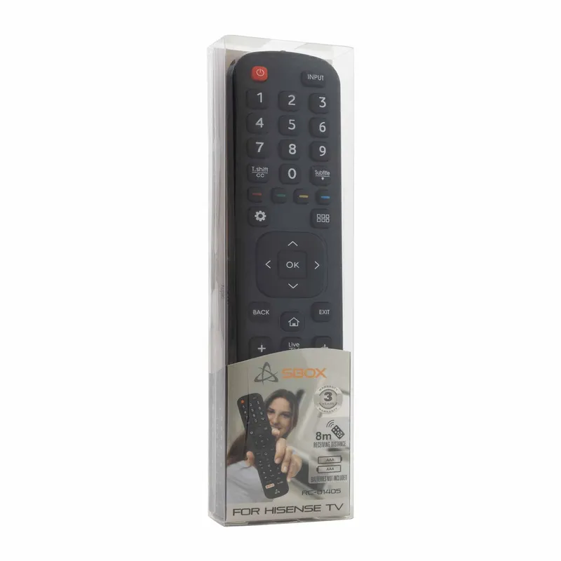 SBOX Fjärrkontroll för Hisense TV Svart - 9450223