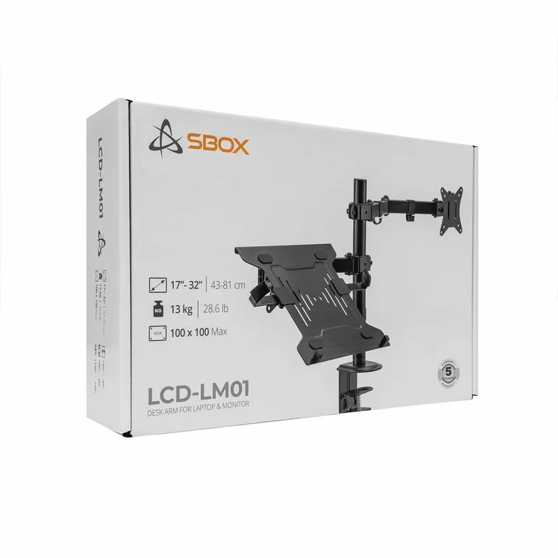 SBOX Skrivbord Skärmfäste VESA 100/32