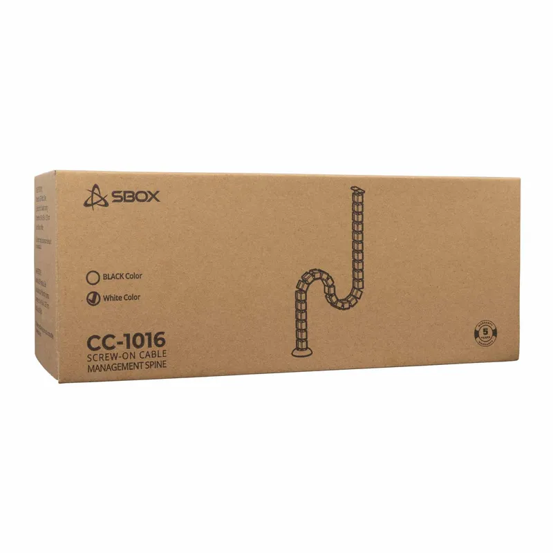 SBOX Skruvbar Kabelhållare Vit - 9450702