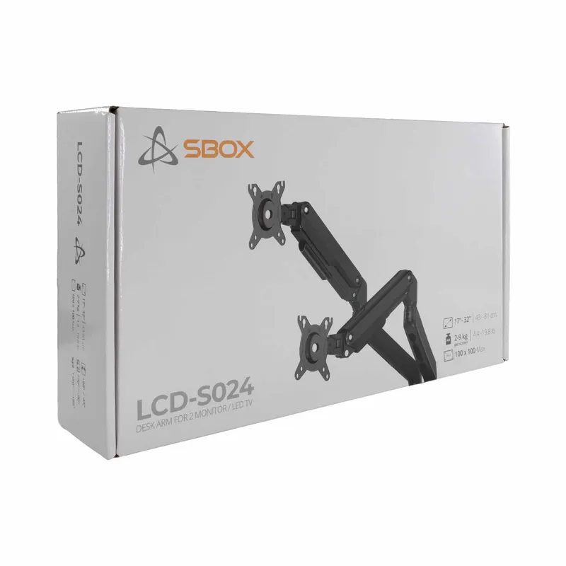 SBOX Skrivbord Skärmfäste VESA 100/32