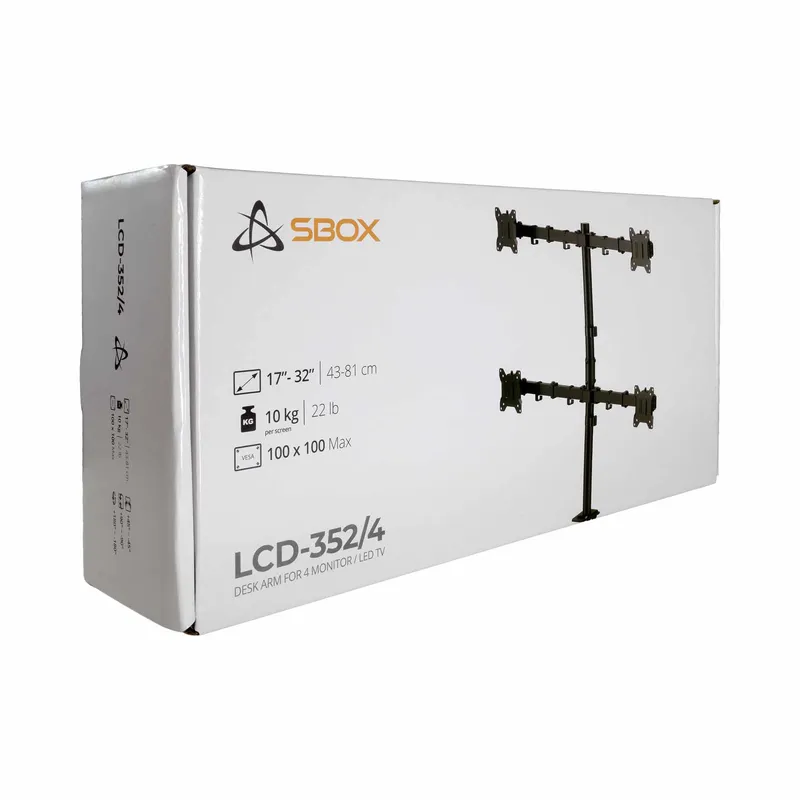 SBOX Skrivbord Skärmfäste VESA 100/32