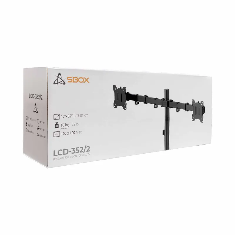 SBOX Skrivbord Skärmfäste VESA 100/32