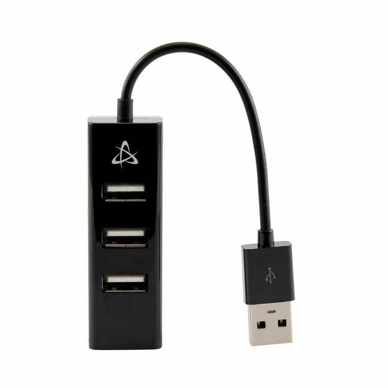 SBOX 4i1 USB 2.0 Hub 4x USB-A Svart - 2053245