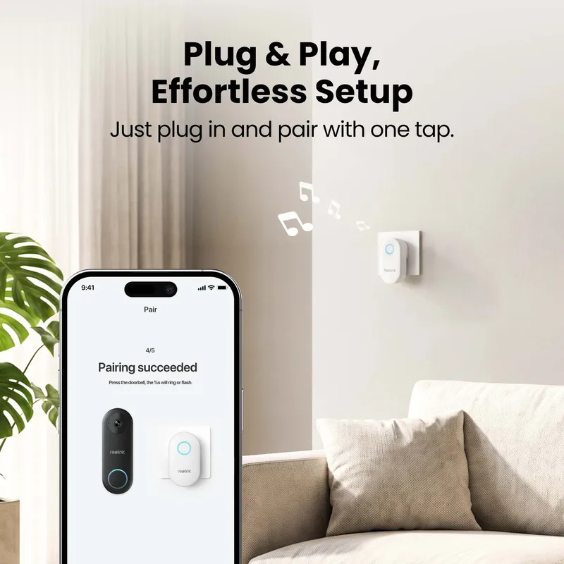 Reolink Chime - för Reolink Video Doorbell Vit - 8503539