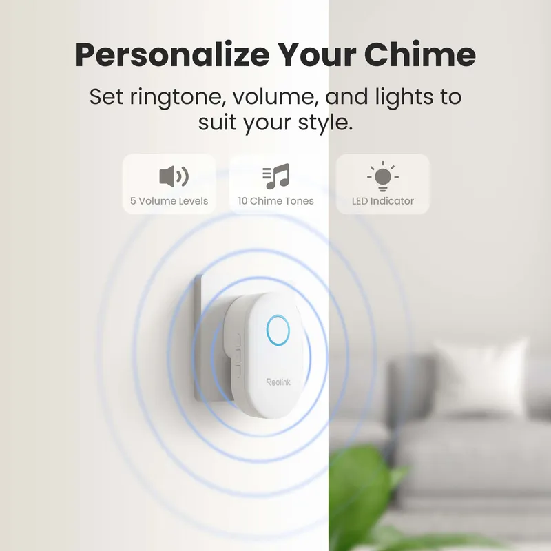 Reolink Chime - för Reolink Video Doorbell Vit - 8503539