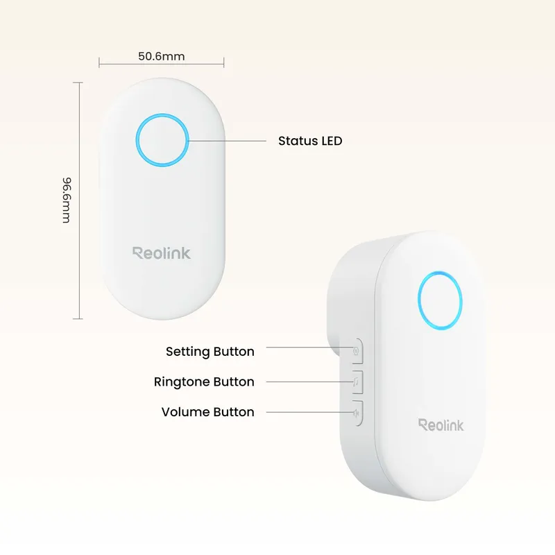 Reolink Chime - för Reolink Video Doorbell Vit - 8503539