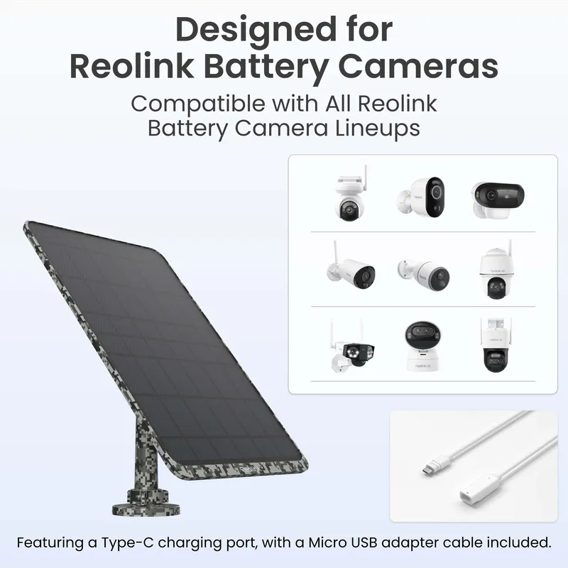 Reolink Solpanel 3 - 12W kamouflage - 8503404
