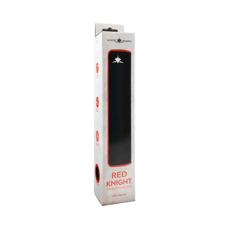 White Shark RED KNIGHT Spelmusmatta 400x300mm  Svart/Röd - 7326837