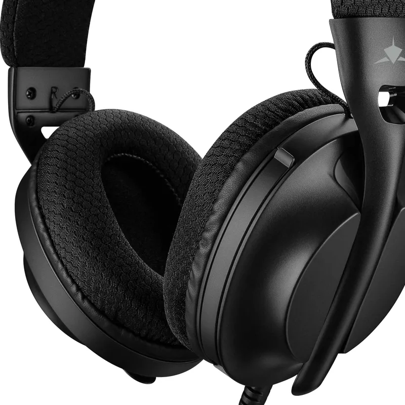 White Shark PARROT On-Ear Spelheadset Svart - 9450502