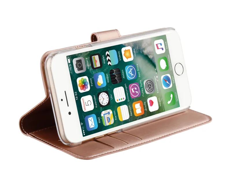 Vivanco Classic Plånboksfodral iPhone SE/8/7/6S Rosa - 2860841