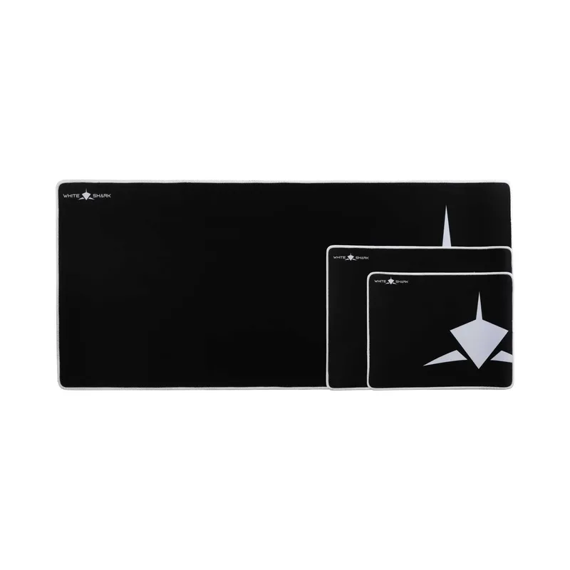 White Shark SHARK M Spelmusmatta 320x250mm Svart/Vit - 2053975