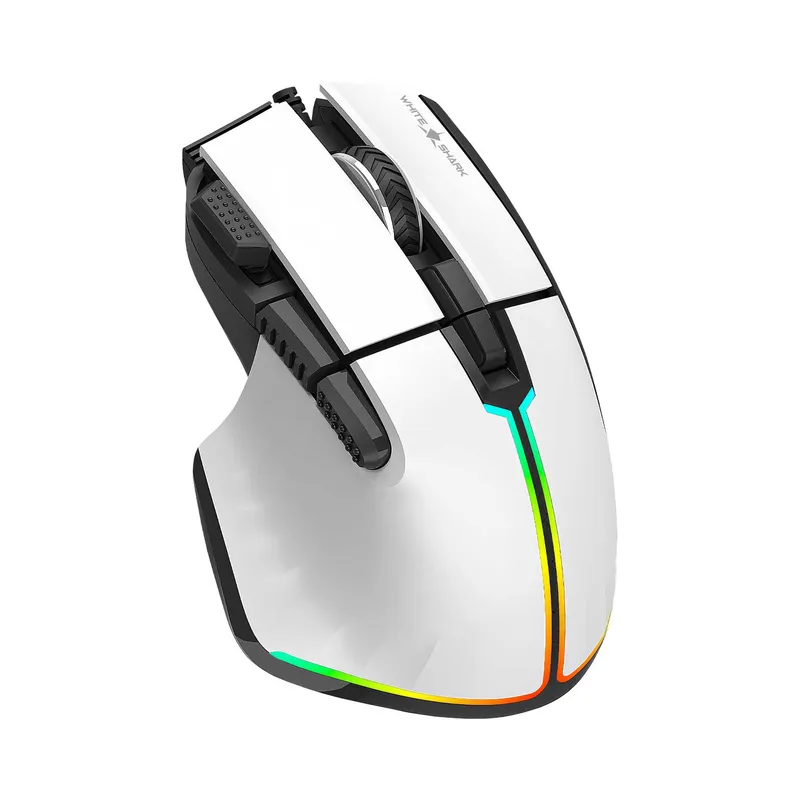 White Shark MARROK Spelmöss 9D 12.000dpi Vit - 7327117