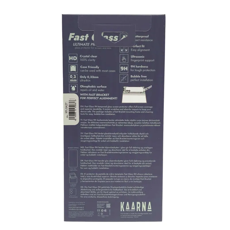 Kaarna 2in1 Full Screen Skyddsglas + Linsskydd Samsung Galaxy A27 - 8257063