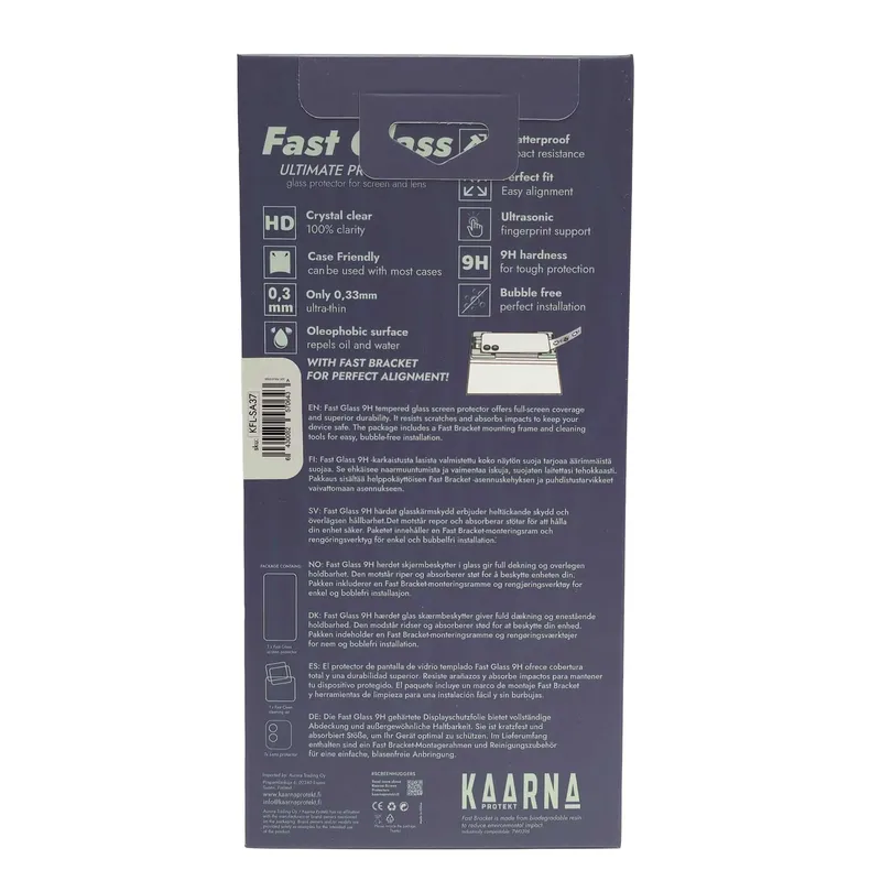Kaarna 2in1 Full Screen Skyddsglas + Linsskydd Samsung Galaxy A37 - 8257064