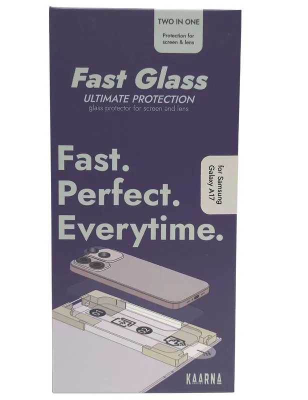 Kaarna 2in1 Full Screen Skyddsglas + Linsskydd Samsung Galaxy A17 - 8257066