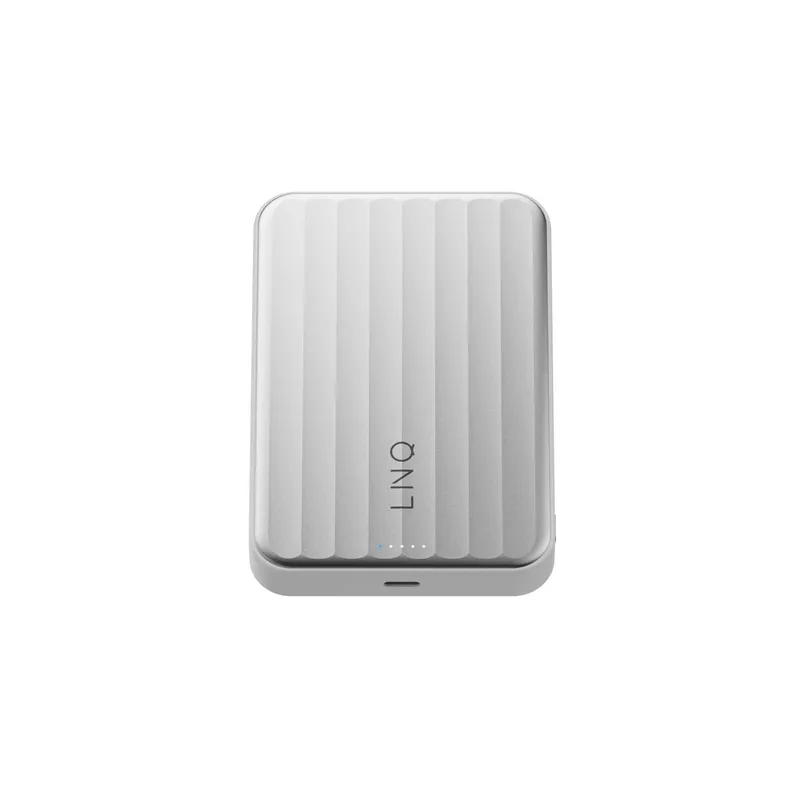LINQ Magnetisk Trådlös QI2.2 Power Bank 25W/10.000mAh Silver - 7462339