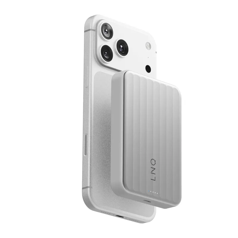 LINQ Magnetisk Trådlös QI2.2 Power Bank 25W/10.000mAh Silver - 7462339