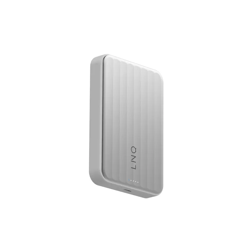 LINQ Magnetisk Trådlös QI2.2 Power Bank 25W/10.000mAh Silver - 7462339