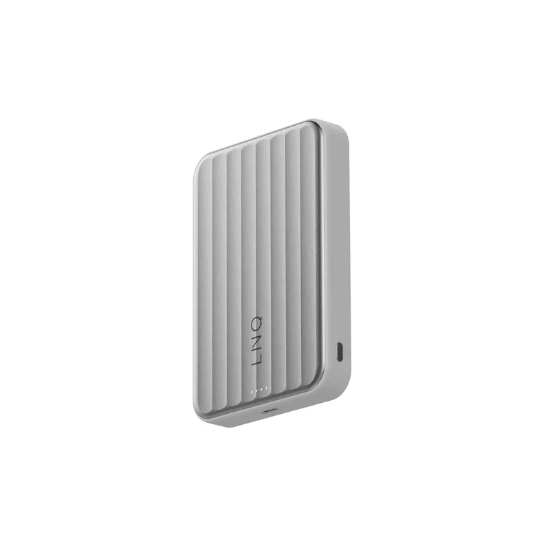 LINQ Magnetisk Trådlös QI2.2 Power Bank 25W/10.000mAh Silver - 7462339