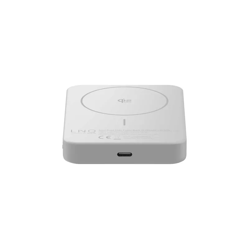 LINQ Magnetisk Trådlös QI2.2 Power Bank 25W/10.000mAh Silver - 7462339