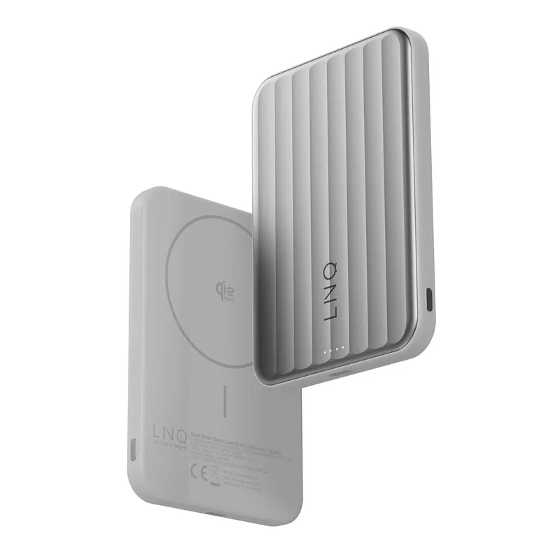 LINQ Magnetisk Trådlös QI2.2 Power Bank 25W/5.000mAh Silver - 7462338
