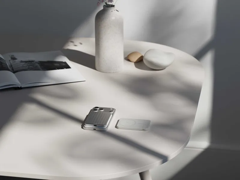 LINQ Magnetisk Trådlös QI2.2 Power Bank 25W/5.000mAh Silver - 7462338