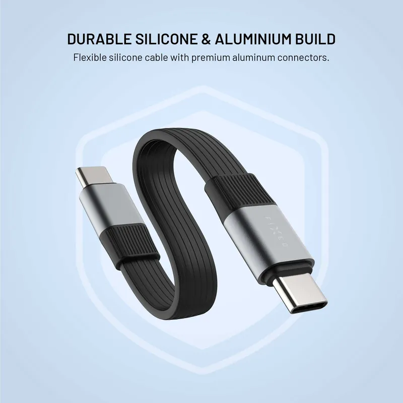 FIXED Clip USB 3.2 Gen2 240W USB-C/C 10Gpbs kabel Svart - 8019456