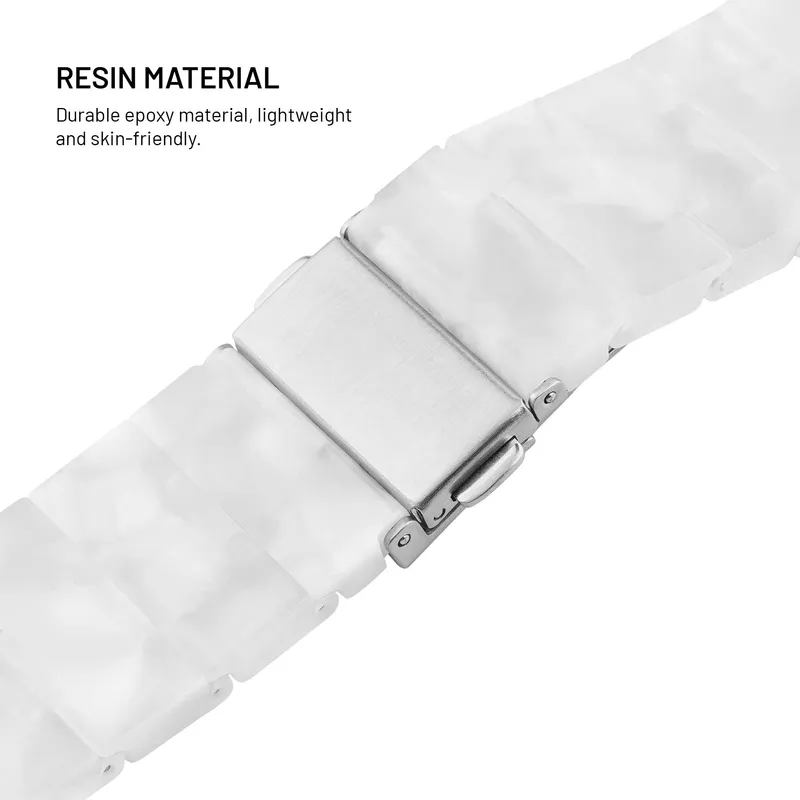 FIXED Resinarmband för Smartwatch 18mm Molnvitt - 8019117