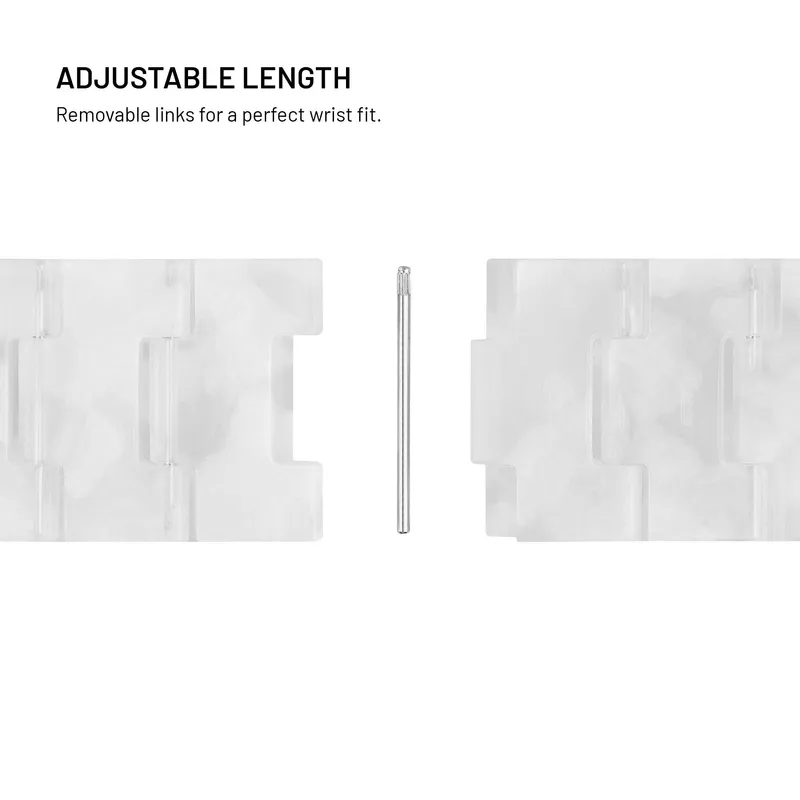 FIXED Resinarmband för Smartwatch 18mm Molnvitt - 8019117