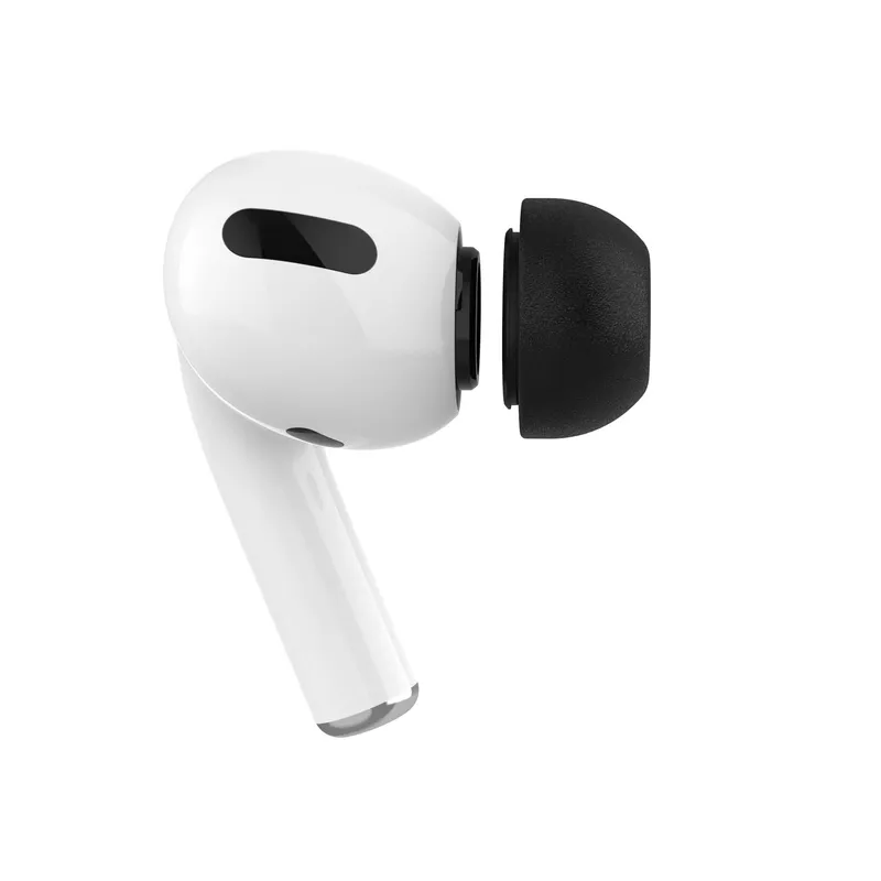 FIXED Minnesskum Örontoppar för Apple AirPods Pro/Pro 2 2 Par M Svart - 8017283