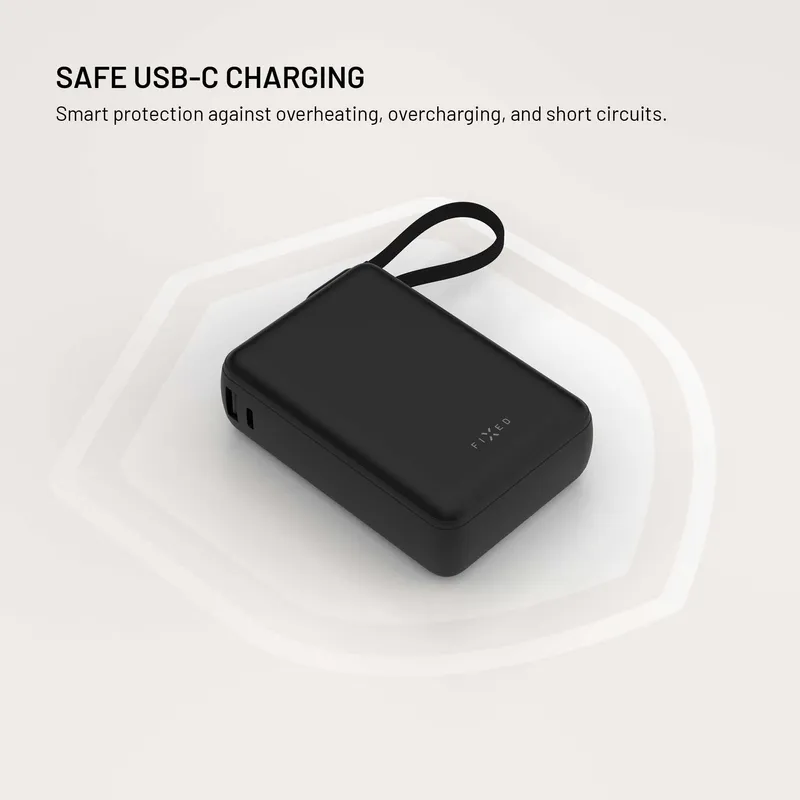 FIXED Zen20 Loop USB-C PD 40W 20.000mAh Power Bank Svart - 8019280