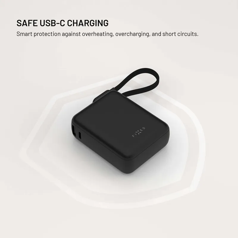FIXED Zen10 Loop USB-C PD 30W 10.000mAh Power Bank Svart - 8019279