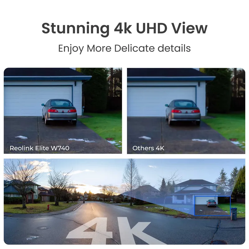 Reolink Elite Wifi 4K Utomhuskamera 180° Vit - 8503103