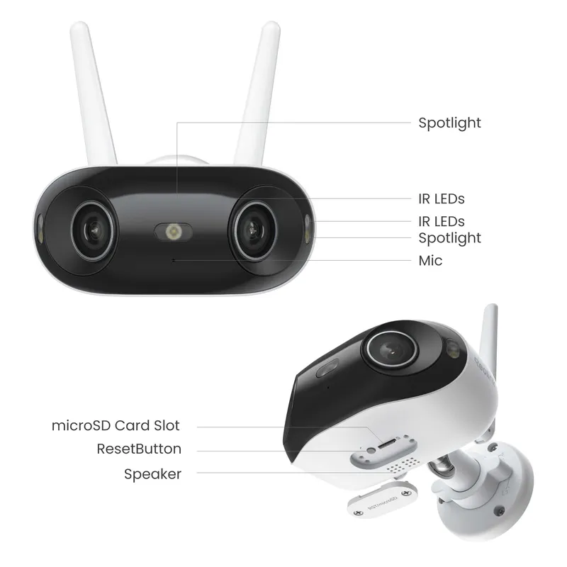 Reolink Elite Wifi 4K Utomhuskamera 180° Vit - 8503103
