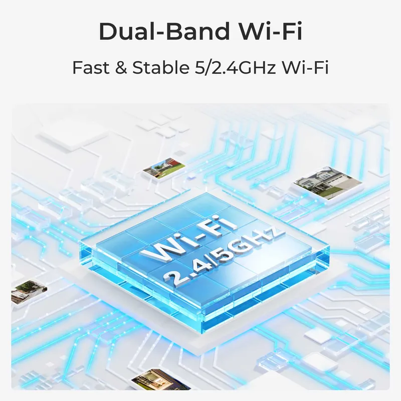 Reolink E1 Utomhus (E540-B) Smart PTZ WiFi-kamera Svart - 3022845