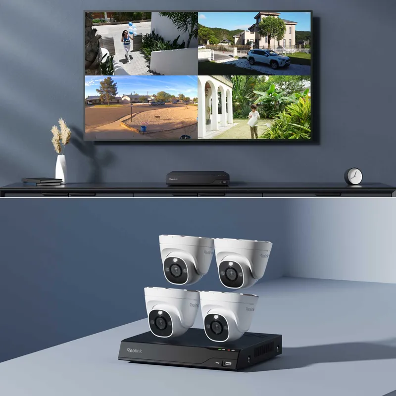 Reolink NVS8-8MD4 4K UHD 8-kanals NVR-system Vit - 5398333