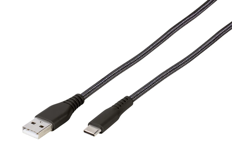 Vivanco Longlife USB-C/USB-A 2.0 kabel 2.5m Svart - 2861693