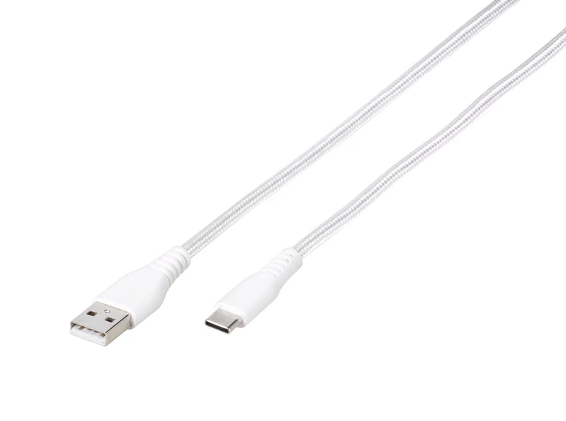 Vivanco Longlife USB-C/USB-A 2.0 kabel 2.5m Vit - 2861694