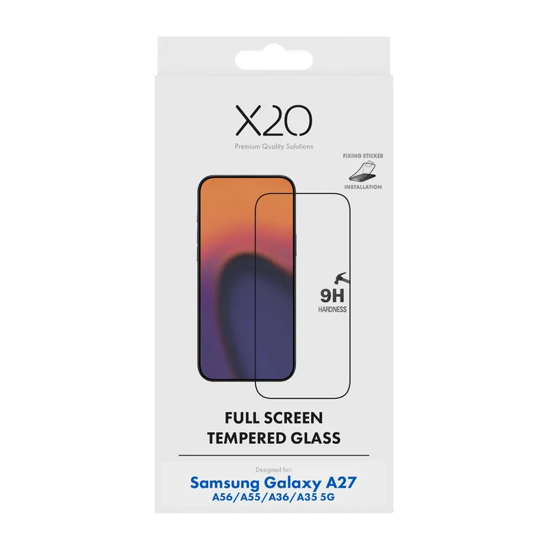 X2O Full Screen Skärmskyddsglas Samsung Galaxy A27/A56/A55/A36/A35 5G - 3410360