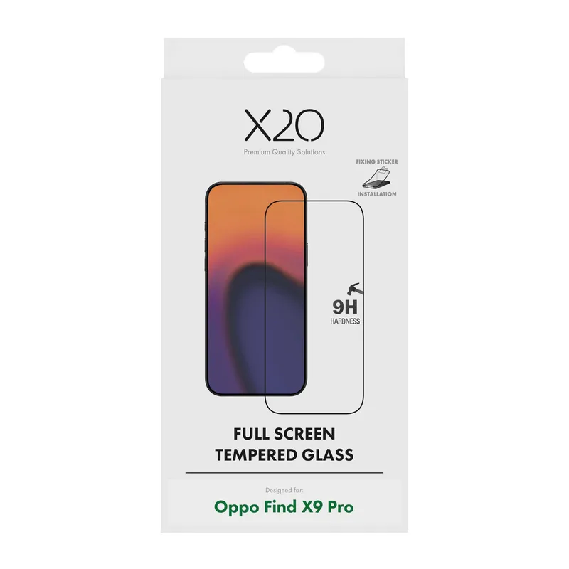 X2O Full Screen Skärmskyddsglas Oppo Find X9 Pro - 3410264