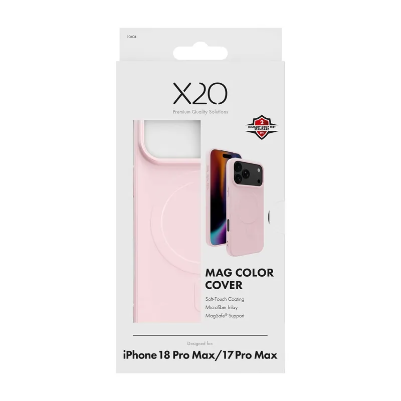 X2O Mag Color Skal Apple iPhone 18 Pro Max/17 Pro Max Ljusrosa - 3410404