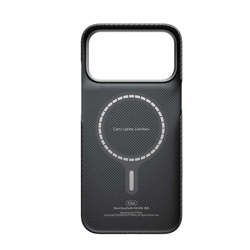 Pitaka Edge MagSafe Fodral Apple iPhone 18 Pro Max/17 Pro Max Black/Grey - 5436905
