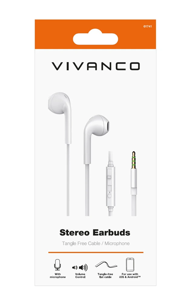 Vivanco Smart Pro In-Ear Headset Vit - 2861741