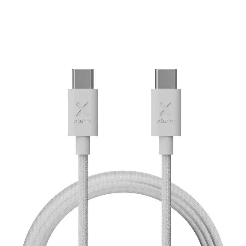 Xtorm Go2 GRS USB-C/C PD kabel 100W 1m Vit - 9510020