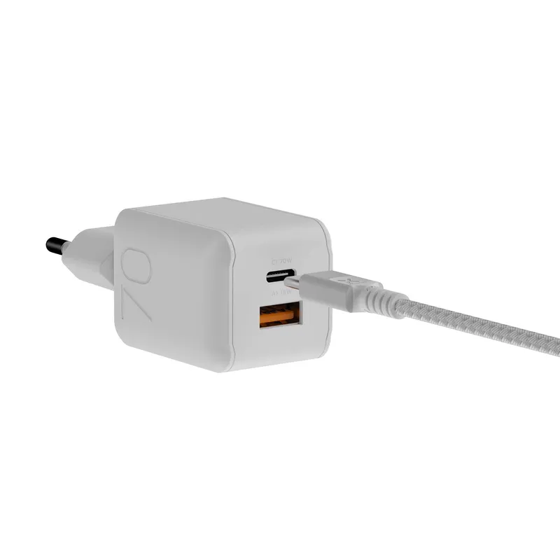 Xtorm 70W GaN3 NextGen Hemladdare USB-C/C/A GRS Vit - 9510374
