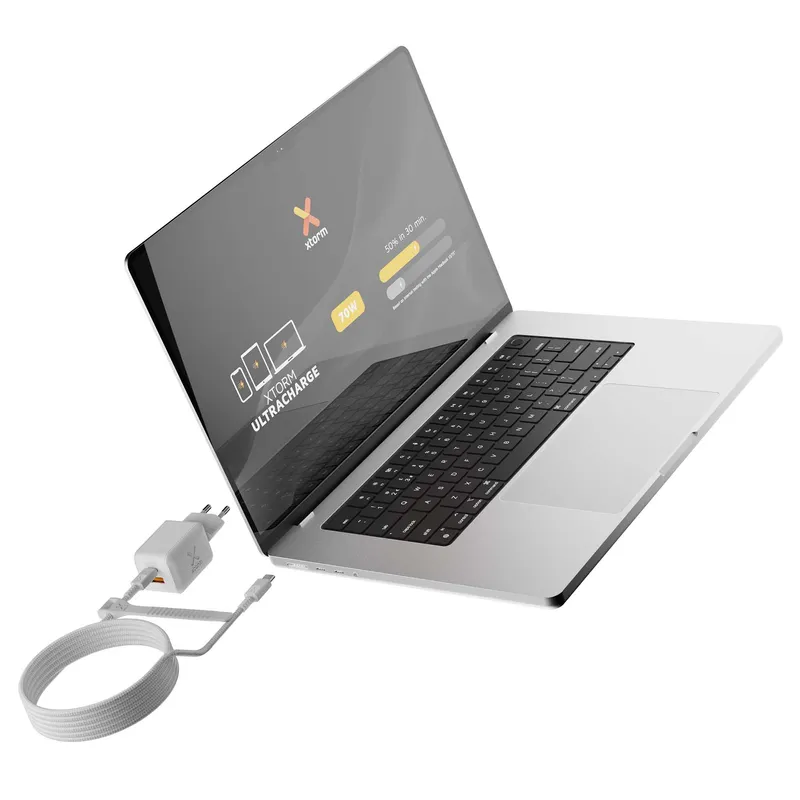 Xtorm 70W GaN3 NextGen Hemladdare USB-C/C/A GRS Vit - 9510374