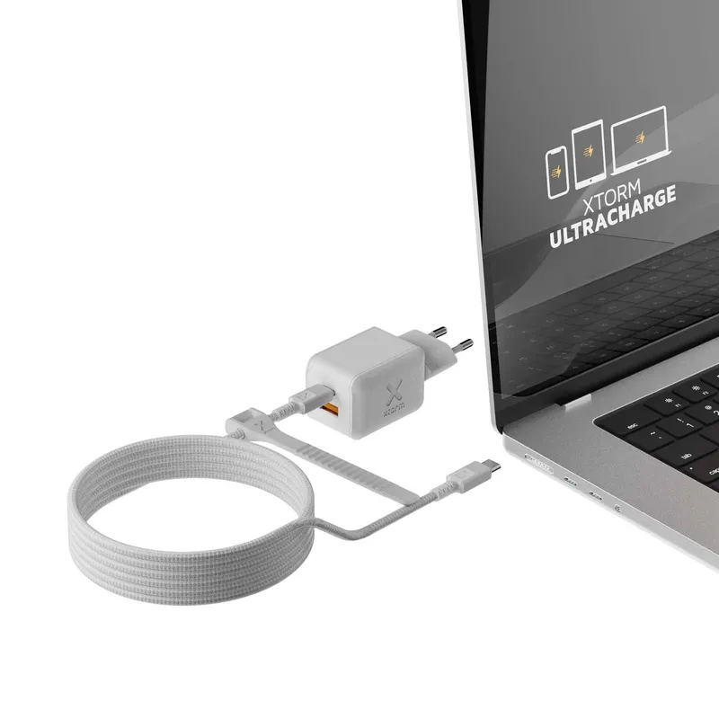 Xtorm 70W GaN3 NextGen Hemladdare USB-C/C/A GRS Vit - 9510374