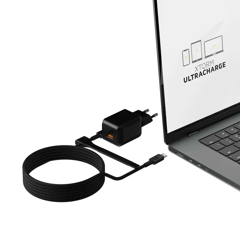 Xtorm 70W GaN3 NextGen Hemladdare USB-C/C/A GRS Svart - 9510375