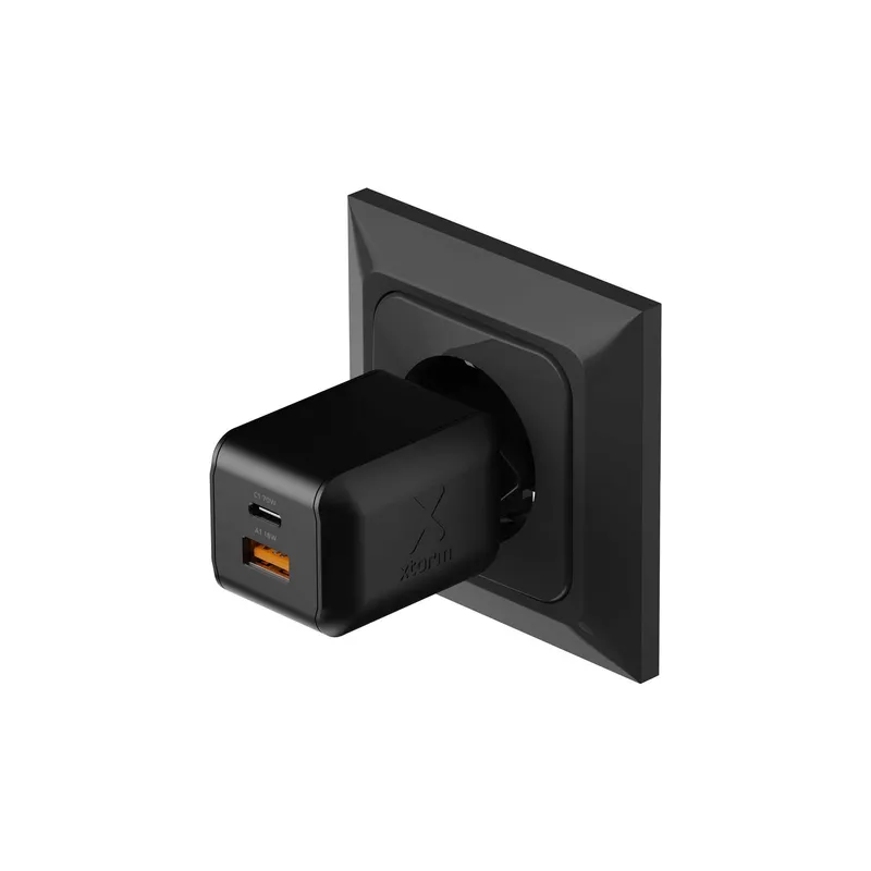 Xtorm 70W GaN3 NextGen Hemladdare USB-C/C/A GRS Svart - 9510375