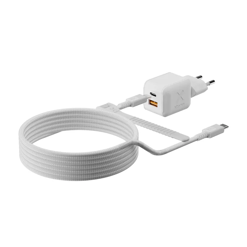 Xtorm 45W GaN3 NextGen Hemladdare USB-C/A GRS Vit - 9510372